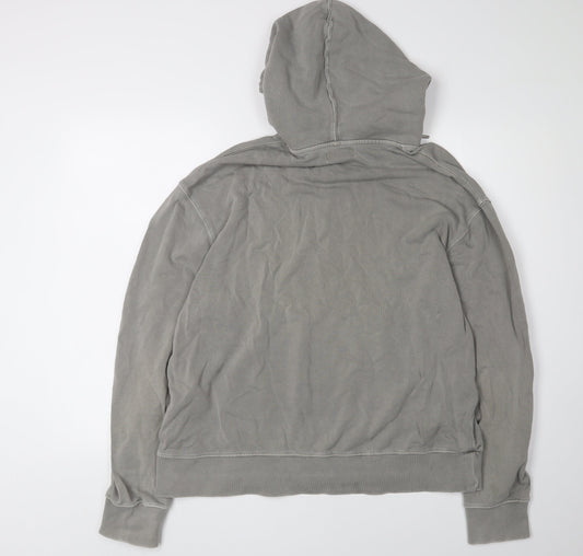 Topman Men's Grey Pullover Hoodie M, Regular Fit