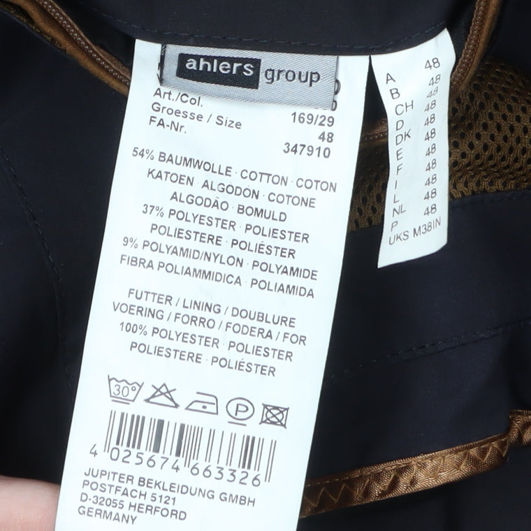 Ahlers Group Mens Black Overcoat Size M