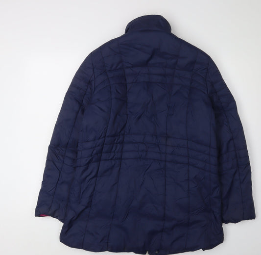 Damart Women's Blue Puffer Jacket, Size 10/12