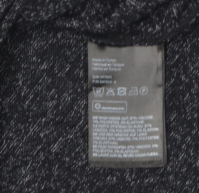 Womens UK Size S H&M Black Pullover Jumper