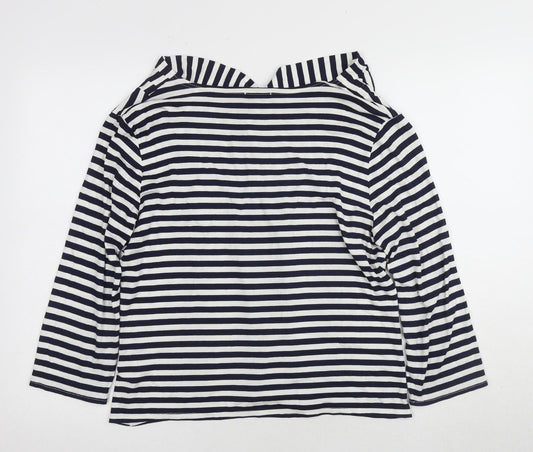Womens UK Size 16 Roman Blue Basic T-Shirt
