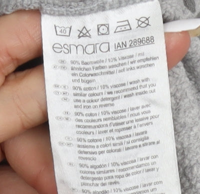 Esmara Women's Grey Animal Print Pullover Sweatshirt