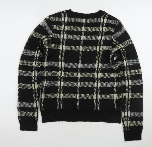 Womens UK Size XS Oasis Black Pullover Jumper