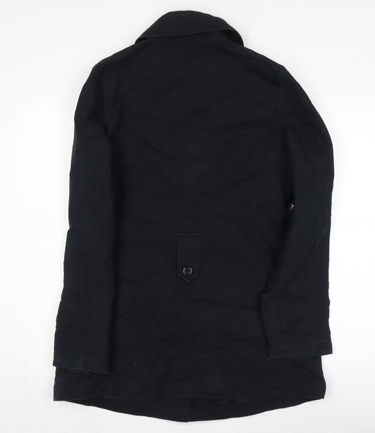 Mexx Women's Black Trench Coat Medium Regular Fit