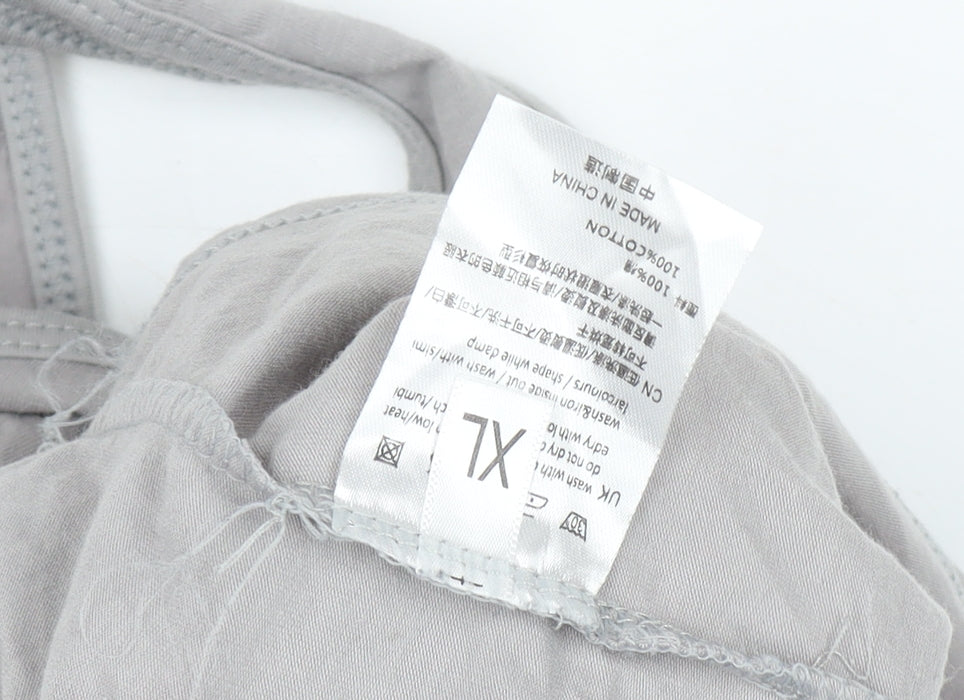 Universal Men's Grey Sleeveless T-Shirt, XL, Cotton