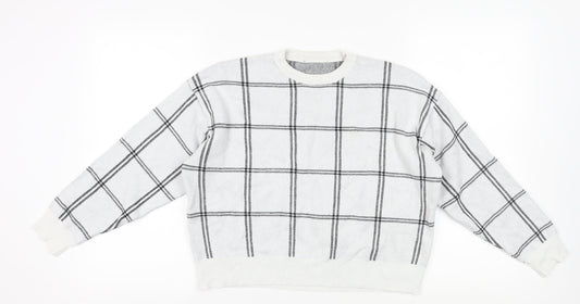 Womens UK Size M New Look White Pullover Jumper
