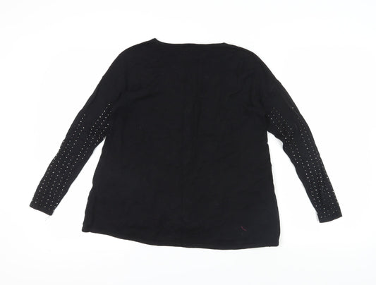 Womens UK Size 8 NEXT Black Pullover Jumper