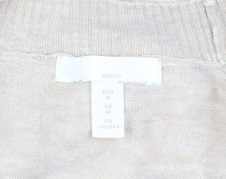 Womens UK Size M H&M Beige Pullover Jumper