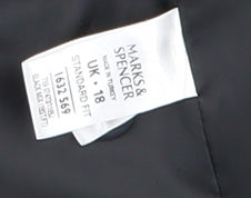 Marks and Spencer Women's Black Blazer Size 18
