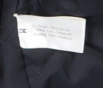 Baker Street Men's Black Overcoat, Medium, Cotton, Casual