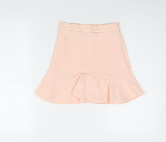 PrettyLittleThing Women's Pink Flare Skirt Size 6