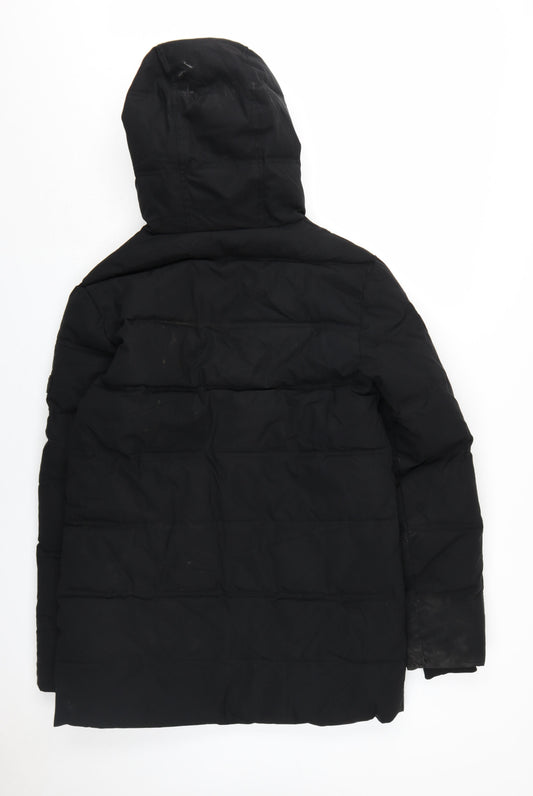 Mens UK Size XS Status Black Puffer Jacket