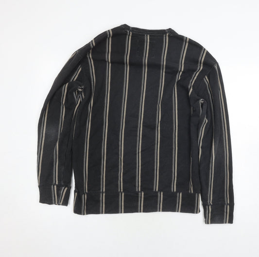 Mens UK Size S Hollister Black Pullover Sweatshirt