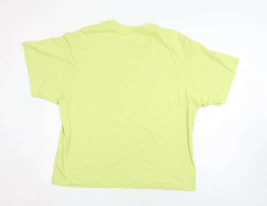 Unisex Adults UK Size XL Uniqlo Green Basic T-Shirt