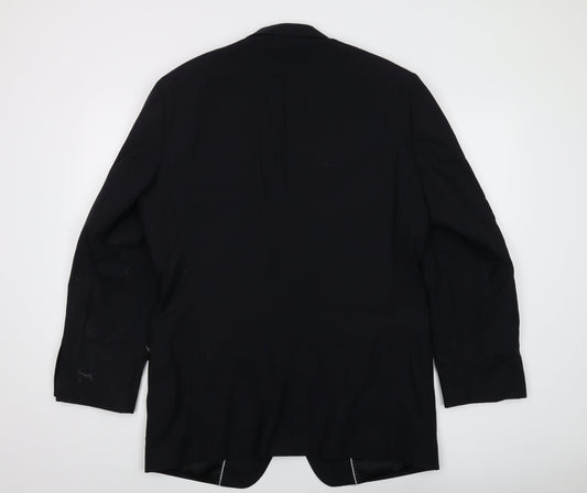 Mens UK Size 42 Pierre Cardin Regular Black Suit Jacket