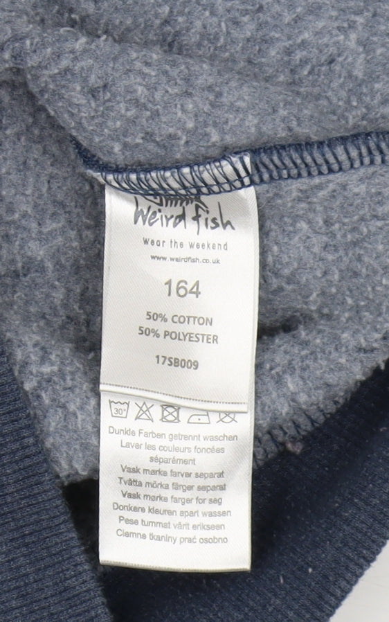 Weird Fish Boys Blue Full Zip Hoodie 11-12 Years