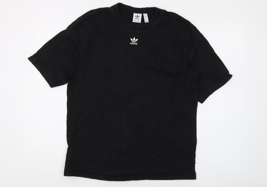 Additional front view of Adidas Black unisex xs t-shirt casual style crew neck