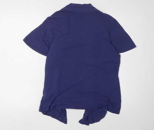 Womens UK Size 14 Marks and Spencer Blue Basic T-Shirt