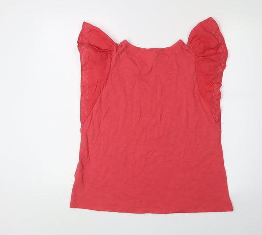 Womens UK Size 8 Marks and Spencer Pink Basic T-Shirt