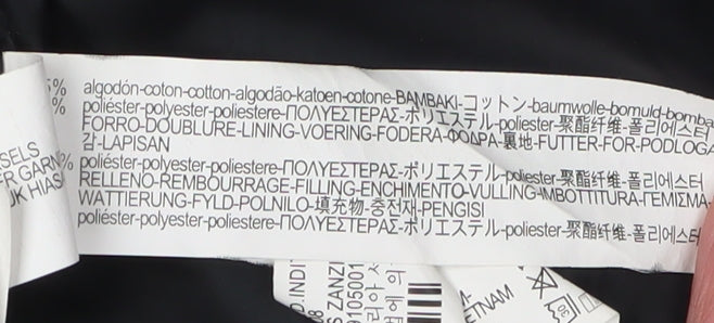 Zara Man Black Puffer Vest Men Medium Winter Lined