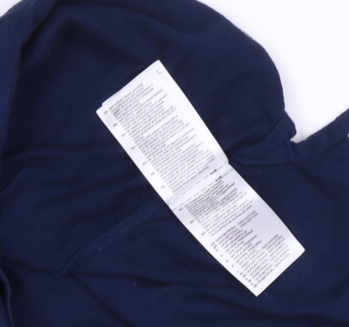 Adidas Blue Casual T-Shirt, Unisex S, Crew Neck