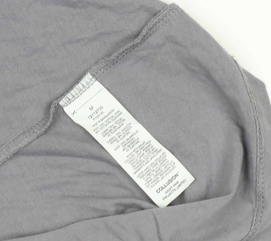 Mens UK Size M COLLUSION Grey T-Shirt