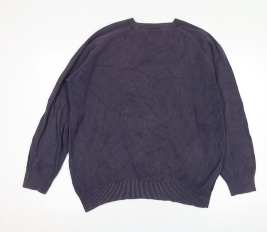 Mens UK Size L Maine New England Blue Pullover Jumper