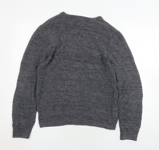 Womens UK Size M Linea Grey Pullover Jumper