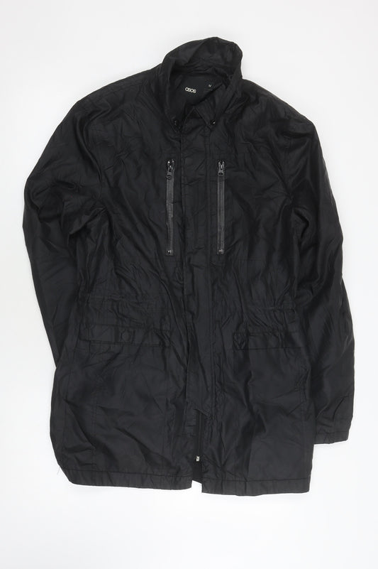 Unisex Adults UK Size M ASOS Black Basic Jacket