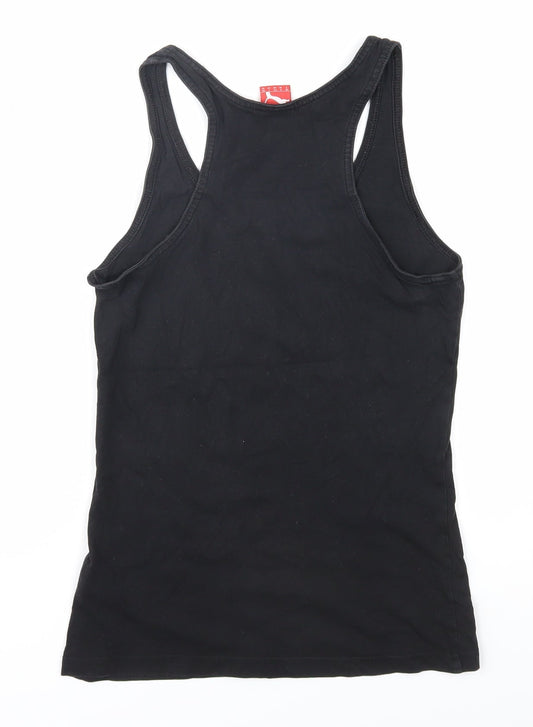 Puma Women's Black Cotton Tank Top Size 10