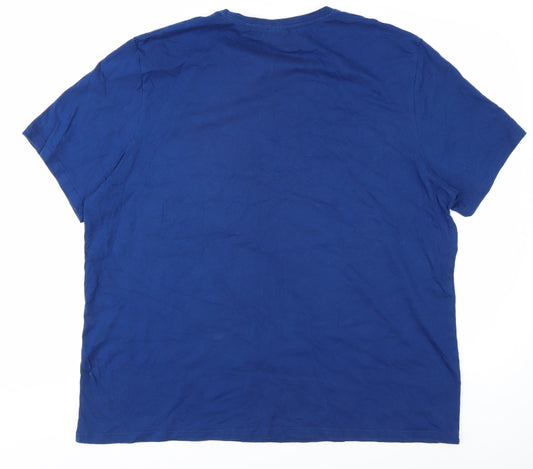 Mens UK Size 3XL George Blue T-Shirt