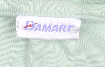 Womens UK Size M Damart Green Basic T-Shirt