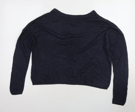Womens UK Size S Jacqueline de Yong Navy Pullover Jumper