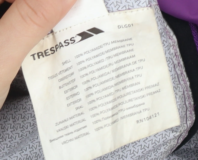 Womens UK Size S Trespass Purple Parka Coat
