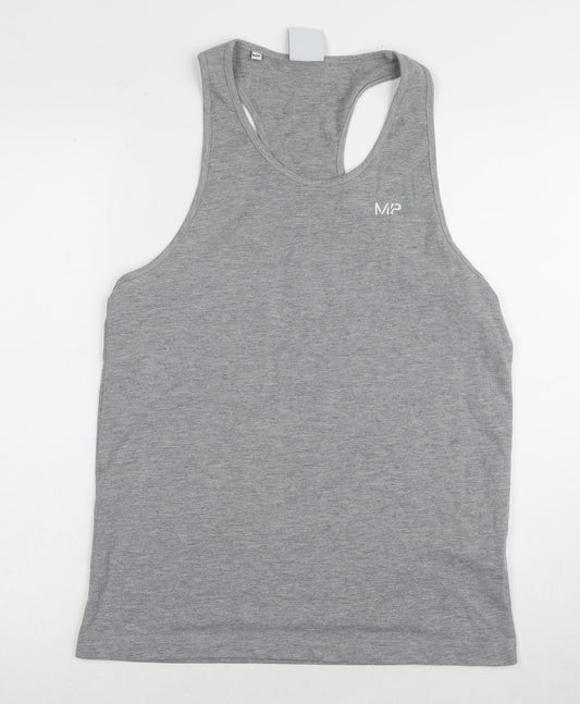 Mens UK Size XS MP Grey Gym & Training Tank