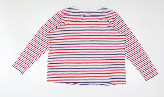 Womens UK Size 18 Marks and Spencer Multicoloured Basic T-Shirt