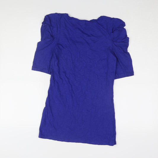 Womens UK Size 8 Dorothy Perkins Blue Basic T-Shirt
