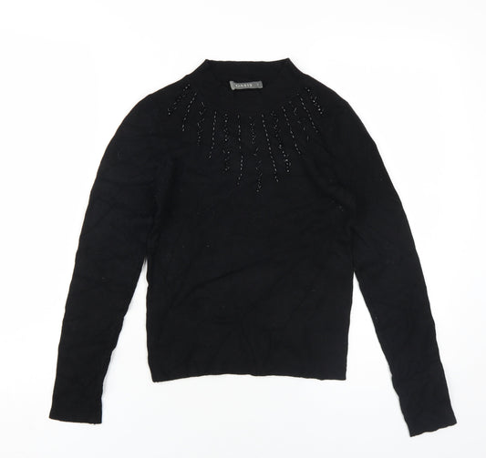 Womens UK Size S Oasis Black Pullover Jumper