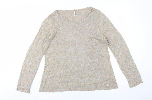 Womens UK Size 12 White Stuff Beige Pullover Jumper