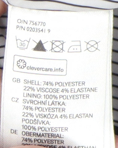 H&M Women's Black Slim Fit Suit Jacket, Size 6