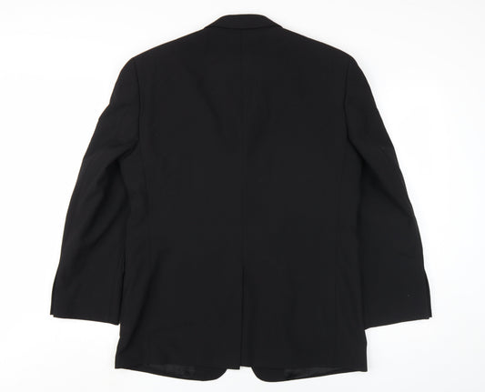 Mens UK Size 38 Tom English Regular Black Suit Jacket