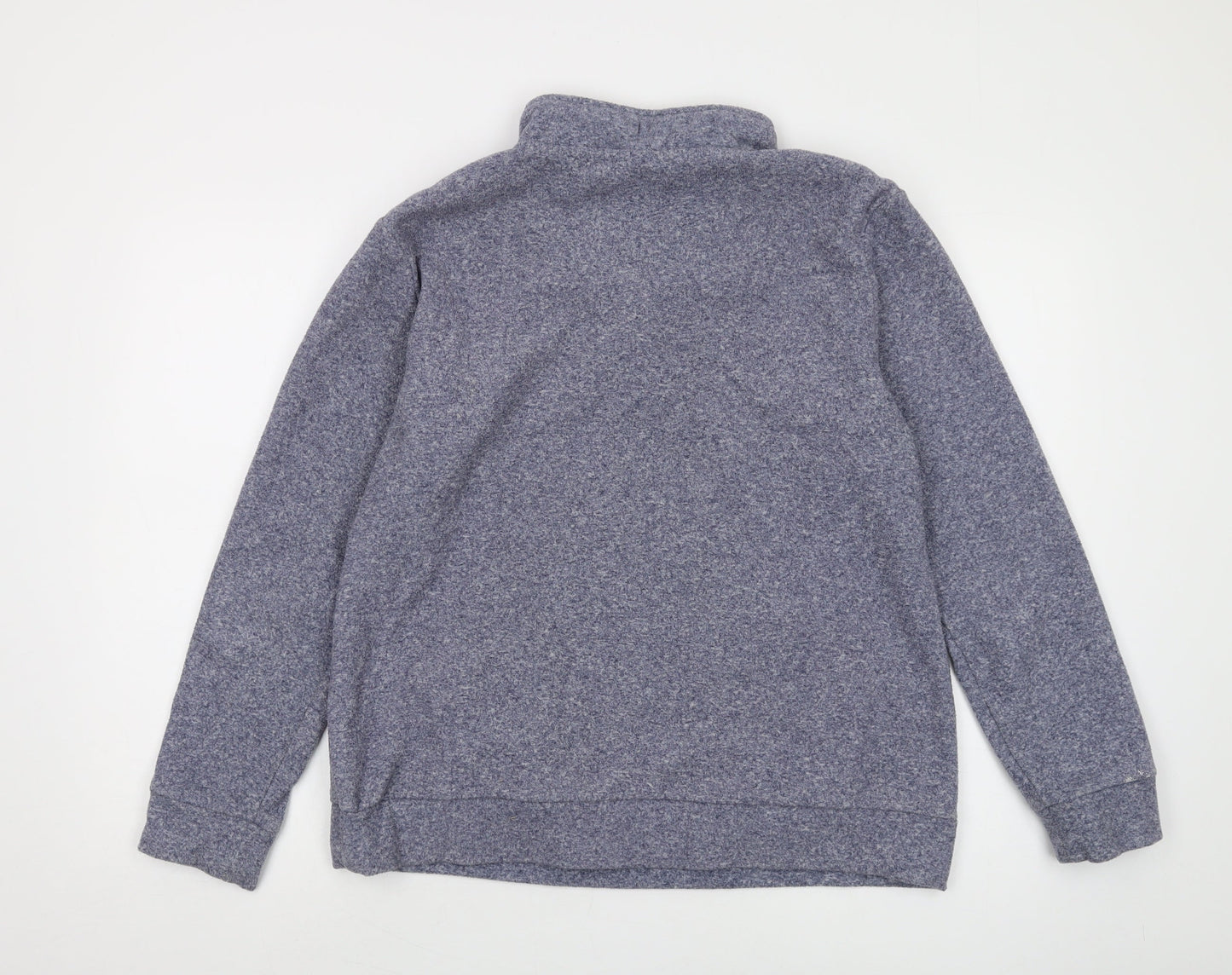 Womens UK Size 12 Cotton Traders Blue 1/2 Zip Sweatshirt