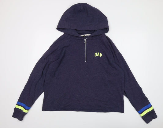 Gap Women's Blue Medium Hoodie, Logo, Casual
