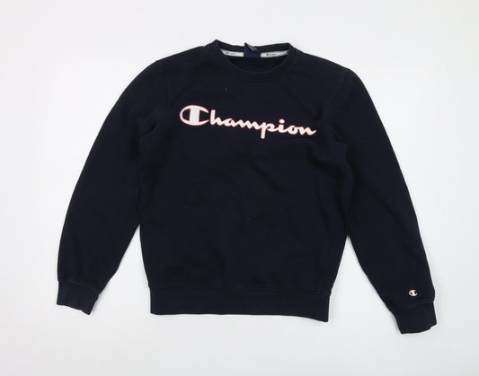 Womens UK Size XS Champion Blue Pullover Sweatshirt