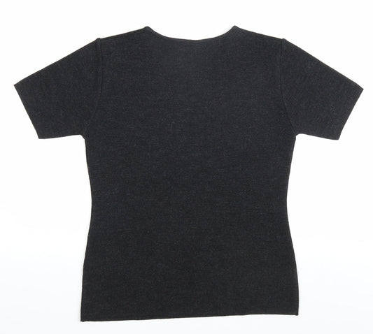 Womens UK Size 10 Debenhams Black Pullover Jumper