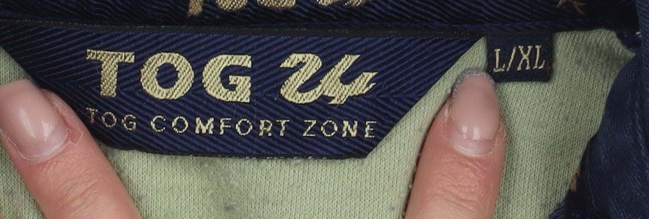 TOG 24 Men's Blue Long Sleeve Polo L