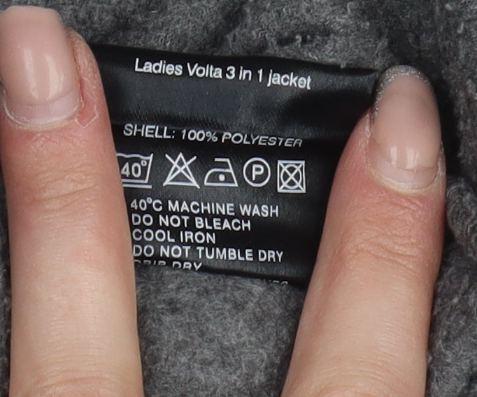 Womens UK Size 10 TOG 24 Grey Full Zip Sweatshirt