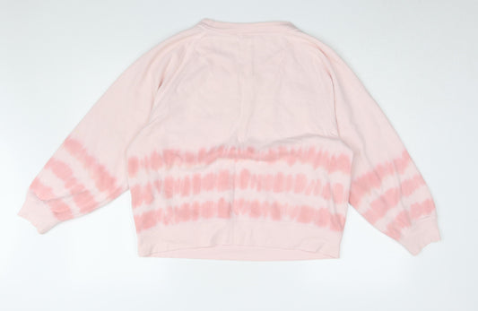 Gap Women's Pink Tie Dye Pullover Sweatshirt M