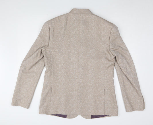 Marks & Spencer Beige Floral Suit Jacket L