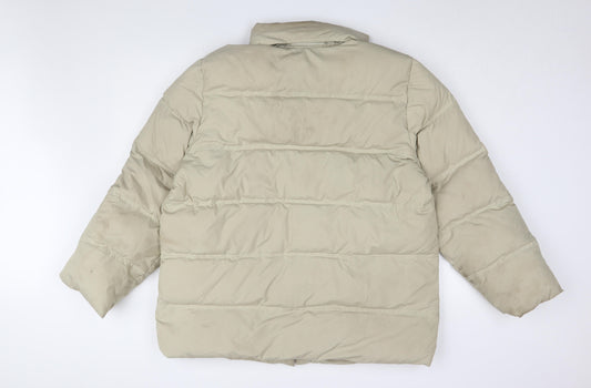 Mens UK Size XL FILA Beige Puffer Jacket